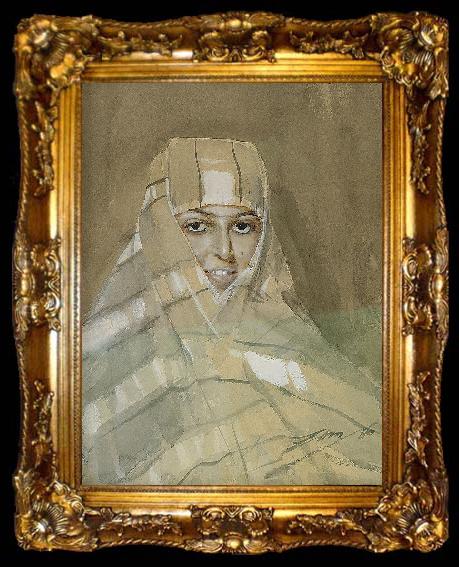 framed  Anders Zorn Bedouin Girl, ta009-2